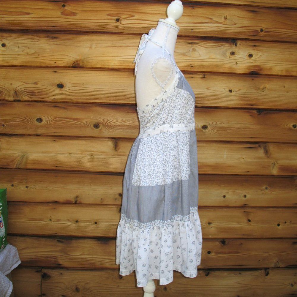 La Vie Rebecca Taylor Floral Halter Cotton Dress - Picture 6 of 10